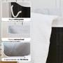 Cesto de roupa suja de bambu com tampa e alças 50 litros organizador lavanderia brinquedos - KONTUZ HOME Imagem de Cesto de roupa suja de bambu com tampa e alças 50 litros organizador lavanderia brinquedos