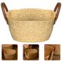 Imagem de Cesto Fibra Natural Com Alças Paramount Pequeno 25x16x15 Cm