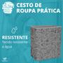 Imagem de Cesto Flexível De Roupa Suja Prático Dobravél Estampado 30x45x55cm 