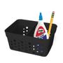 Imagem de Cesto Mini Organizador C 1 Divisoria Mini Preta Empilhável