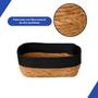 Imagem de Cesto Multiuso De Fibra Natural Com Alça 32X26cm Preto