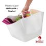 Imagem de Cesto Multiuso Quadrado 22L Flexivel Organizador Plastico