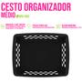 Imagem de Cesto Organizador Decorativo Médio Armário 20x15x6,5cm Mesa
