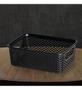 Imagem de Cesto Organizador Multiuso Preto Decorativo - 17 x 12 x 6