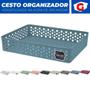 Imagem de Cesto Organizador Rattan Multiuso Armário Gaveta Lavanderia G (34x25)