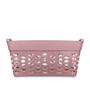 Imagem de Cesto Organizador Retangular Plástico Rosa 22L Moolti Sanremo