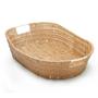 Imagem de Cesto Oval com Alça Claro Rattan Grande 51 cm - Mimo Style - YK11623