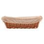 Imagem de Cesto Rattan C/Forro Poliéster Retangular 24x17x7Cm Lyor