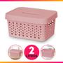 Imagem de Cesto Rattan - COM Tampa - 2L - PAI