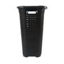 Imagem de Cesto Rattan De Roupas Organizador Tampa 30 L Preto CR1263