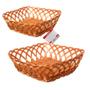 Imagem de Cesto Rattan Quadrado para Pão Lily 24,5x24.5cmx7,5cm - Haüskraft