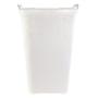 Imagem de Cesto Rattan Tampa Basculada Branco PARA ROUPAS LAVANDERIA VAZADO 
