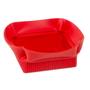 Imagem de Cesto Vaso Multiuso Silicone Flexível Casa Vermelho Silikomart