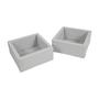 Imagem de Cestos de Brinquedos ECR4Kids SoftZone Play Patch Binner - Pacote com 2