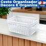 Imagem de Cestos Organizador  s/ Tampa Trama Rattan 2L Usual Utilid