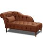 Imagem de Chaise Longue Divã Montreal em Madeira de Reflorestamento Veludo 160cm Shop das Cabeceiras