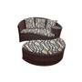 Imagem de Chaise Orbit com Puff - Tecido Corda Náutica
