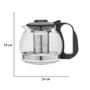 Imagem de Chaleira Bule De Vidro Com Infusor De Inox Para Chá 1200ml
