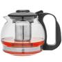 Imagem de Chaleira Bule De Vidro Com Infusor De Inox Para Chá 1200ml