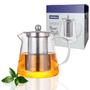 Imagem de Chaleira Bule De Vidro Com Infusor E Tampa Inox Chá 750ml - FRATELLI