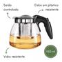 Imagem de Chaleira Bule de Vidro com Infusor Inox 950ml- TOPCHEF