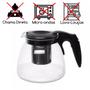 Imagem de Chaleira Bule em Vidro Com Infusor Inox Chá Café 950ml