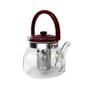 Imagem de Chaleira Bule Vidro Floral com Infusor 600ml