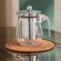 Imagem de Chaleira Bule Vidro Inox Com Infusor Chá 500ml