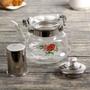 Imagem de Chaleira com infusor de chá 1 litro vidro inox e cerâmica