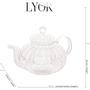 Imagem de Chaleira de Vidro Borossilicato com Infusor de Chá Lyor 800ml Classic Resistente ao Calor