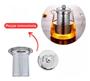 Imagem de Chaleira de Vidro Borossilicato Resistente ao Calor com Difusor de Aço Inox Lines 750ml