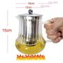Imagem de Chaleira De Vidro Jarra Com Infusor Bule 550ml Coador Chá E Café Multiuso Moderno Pratico