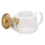 Imagem de Chaleira de Vidro Resistente a Calor com Difusor Dourado Inox 600ml - Wolff