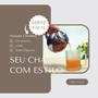 Imagem de Chaleira De Vidro Revestida em aço inoxidavel Com Infusor Inox Bule Cha 750ml