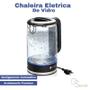 Imagem de Chaleira Elétrica 1,8L de Vidro Portátil Desligamento Automático água Chimarrão
