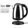 Imagem de Chaleira Elétrica BAK Com Base Removível Jarra Bule Fervura Inox 220V 1.8L
