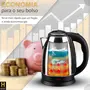 Imagem de Chaleira Elétrica Portátil 1.8 Litros Aço Inox 110v Ou 220v Para Café Chá Linha Premium