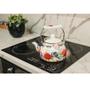 Imagem de Chaleira Esmaltada Charm Londres 2,5L Sem Apito Com Indução Flores - Casa dos Fogões
