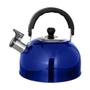 Imagem de Chaleira inox 1,5 litros com apito bule termico grande gold plus cafe cha agua luxo