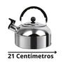 Imagem de Chaleira Inox 2000ml Com Apito Decoração Bule Cozinha Água