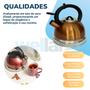 Imagem de Chaleira Inox  Com Apito Crown Gold 3 Litros - Gold