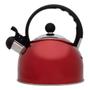 Imagem de Chaleira Inox Com Apito Vermelho 2 L