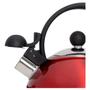 Imagem de Chaleira Inox Com Apito Vermelho 2 L