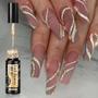 Imagem de Champagne Gold Silver Glitter Nail Gel Espumante Uv Semi Permanente Esmalte Forro