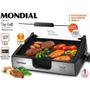 Imagem de Chapa Due Grill Elétrica G-10 Inox Premium Mondial 127V