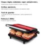 Imagem de Chapa Press Grill Master Press, Mondial 110V 1000W, Vermelho/Inox-PG-01-RC