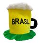 Imagem de Chapéu Cartola Do Brasil Copa do Mundo Caneca com Pulseira bate enrola