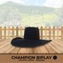 Imagem de Chapeu Country Champion Biplay 2 Preto Pena Vermelha - 62