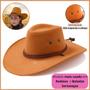 Imagem de Chapeu Country Feminino Cowgirl Rodeio Sertanejo Boiadeira Cowboy Americano Premium