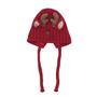 Imagem de Chapéu de Bebê MOSSTYUS - Gorro de Alce Fofo e Quentinho - Vermelho